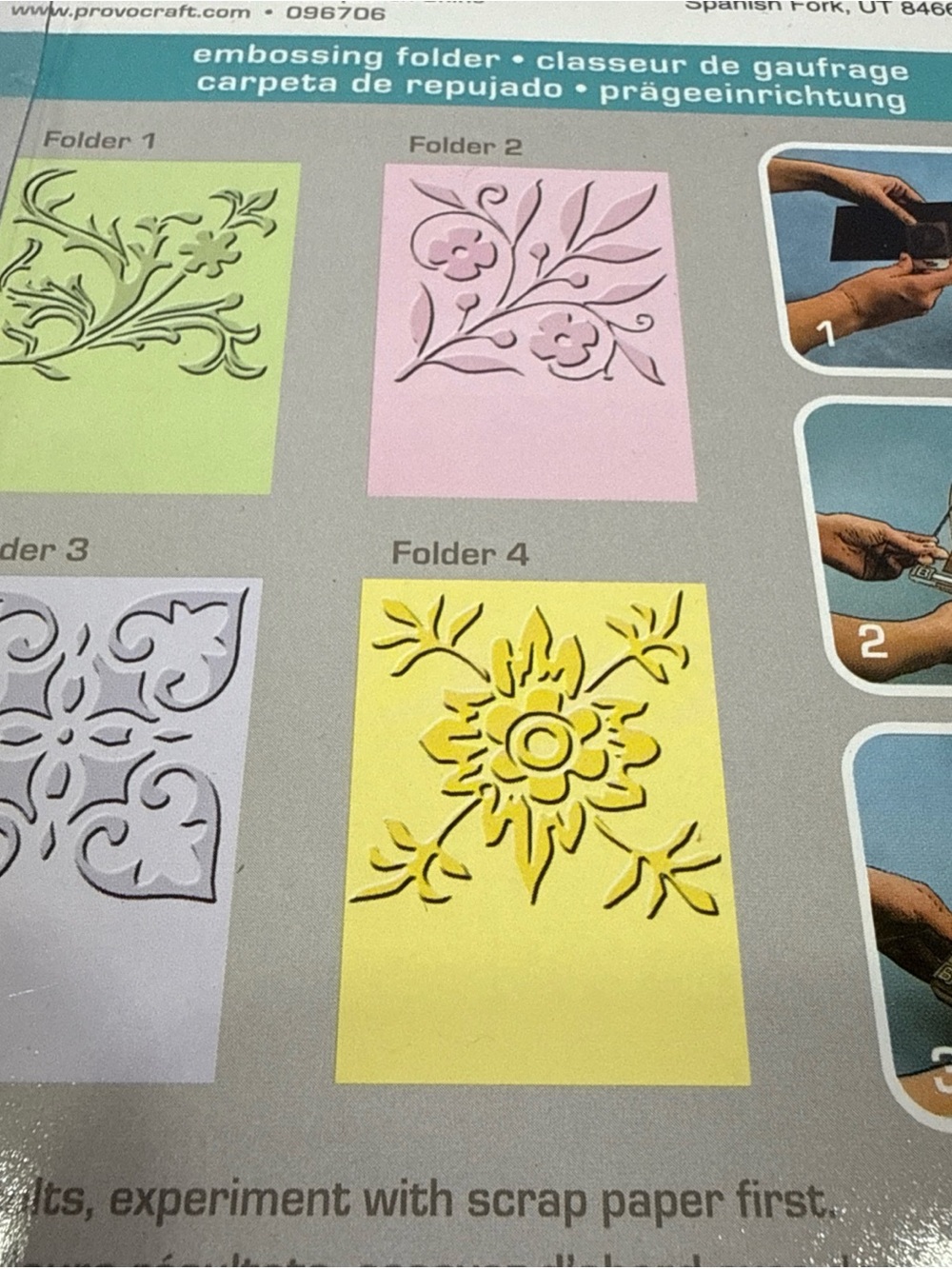 LOT CUTTLEBUG EMBOSSING FOLDERS & BORDERS 4x6 & 2x2.75 & 3x3.75 Provo Craft NEW - Picture 12 of 16